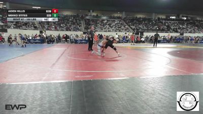 100 lbs Consi Of 16 #2 - Aiden Hillis, Norman Jr High vs Mekko Stites, Berryhill High School