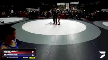 49 lbs Round 3 - Adrian Mendez, Unattached vs Enzo Yasutomi, Rough House Wrestling