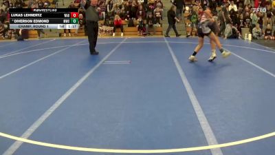 110 lbs Champ. Round 1 - Diverson Edmond, Mollitium Wrestling Club vs Lukas Lehnertz, Wabasha-Kellogg-Alma-Pepin