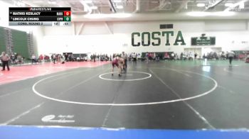 138 lbs Cons. Round 2 - Lincoln Chung, Cypress vs Mathis Keslacy, Mark Keppel