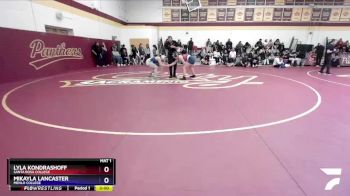 160 lbs 3rd Place Match - Lyla Kondrashoff, Santa Rosa College vs Mikayla Lancaster, Menlo College