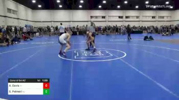 132 lbs Consolation - Aiden Davis, MI vs Salvatore Palmeri, NJ