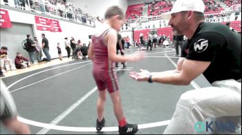 52 lbs Consolation - Wyatt Wylie, Tuttle Wrestling vs Easton Rodriques, D3 Wrestling Cluib