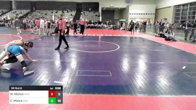 97 lbs Rr Rnd 8 - Michael Mahon, Revival Black vs Cael Moore, Roundtree Wrestling Academy Blue