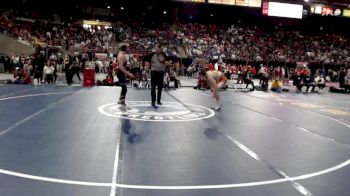 3A 132 lbs Champ. Round 1 - Eian Schwecke, Kendrick vs Braden Hayes, Kellogg