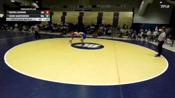 197 lbs 3rd Place Match - John Santowski, Washington & Lee vs Gavin Layman, Ohio Northern