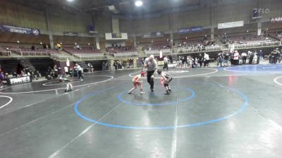 65 lbs 2nd Place - Rustin Lanham, Bear Cave vs Corbin Gonser, Baca County Brawlers