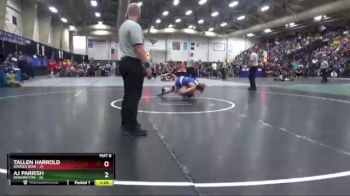 138 lbs Quarterfinals (8 Team) - Tallen Harrold, Broken Bow vs AJ Parrish, Bennington