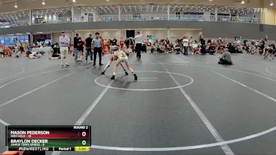 80 lbs Round 2 - Mason Pederson, Ohio Gold vs Braylon Decker, Junior Terps Xpress