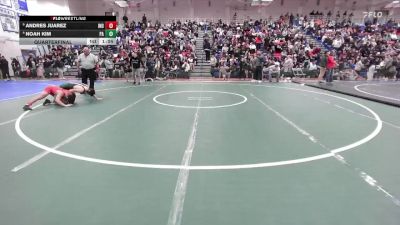 Boys 120 lbs Quarterfinal - Andres Juarez, Independence Boys vs Noah Kim, Palo Alto Boys