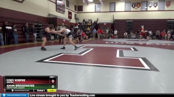 220 lbs Round 2 - Gavin Bridgewater, South Tama County vs Cody Koepke, Denver