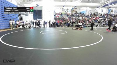 130 lbs Champ. Round 1 - Raegan Irwin, Shawnee Mission Northwest vs Nayelli Carter, Wichita-Northwest HS