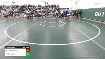 138 lbs Quarterfinal - Danny Carrozza, Brookfield/Shepaug vs Stryder Hanson, Joel Barlow