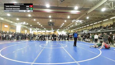 190 lbs Consolation - Gian Richardson, Cranston West vs Zachari Rocchio, Ponaganset