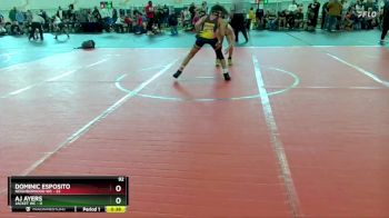 92 lbs Round 2 (10 Team) - Dominic Esposito, Neighborhood WC vs AJ Ayers, Jacket WC