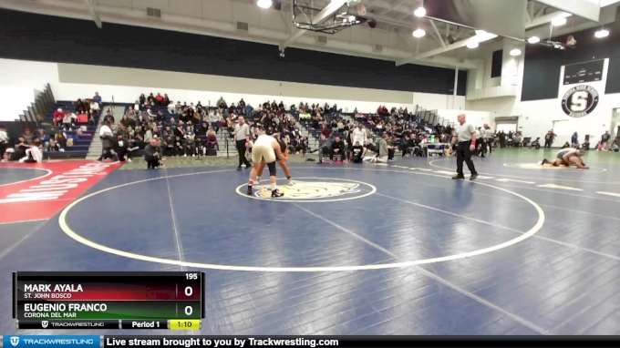 195 lbs 1st Place Match - Mark Ayala, St. John Bosco vs Eugenio Franco ...