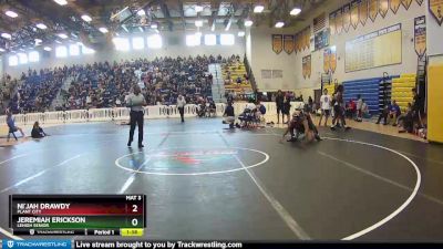 220 lbs Cons. Round 3 - Jeremiah Erickson, Lehigh Senior vs Ni`jah Drawdy, Plant City