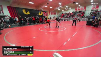 190 lbs 7th Place Match - Evelyn Love, Valley View vs Felizai Solomua, Corona Senior