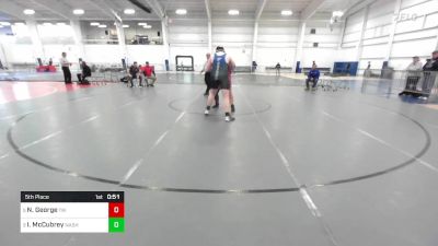 260 lbs 5th Place - Nicholas George, Tri State Wrestling vs Ian McCubrey, Nashua NH B&G Club