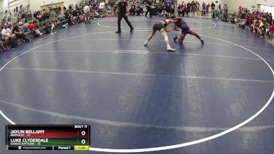 132 lbs Finals (8 Team) - Jaylin Bellamy, Kentucky vs Luke Clydesdale, Kansas Rattlers