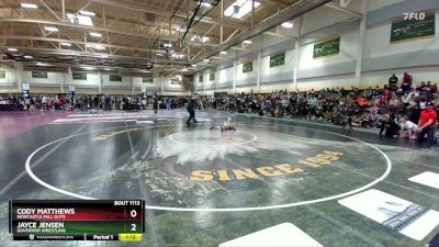 60 lbs Cons. Round 5 - Jayce Jensen, Governor Wrestling vs Cody Matthews, NEWCASTLE FALL GUYS