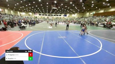 82 lbs Consi Of 4 - Jeremiah Fragoso, Damonte Ranch WC vs Baylon Austin, USA Gold