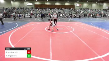 62 lbs Consi Of 16 #2 - Adika Montoya, Wells Jr. WC vs Anson Rogers, Spanish Springs WC