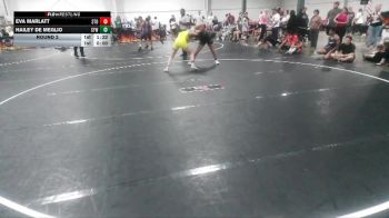 130 lbs Round 2 - Eva Marlatt, Storm vs Hailey De Meglio, Central Florida Wrestling