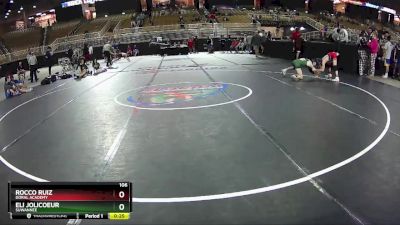 106 lbs Cons. Round 5 - Rocco Ruiz, Doral Academy vs Eli Jolicoeur, Suwannee