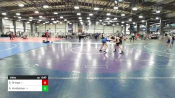 126 lbs Consi Of 16 #2 - Sebastian Ortega, NJ vs Alek VanBebber, CA