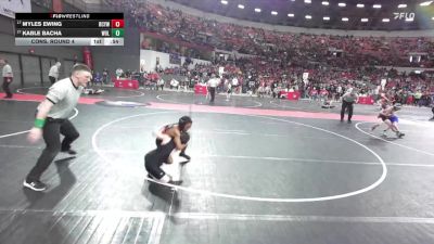 80 lbs Cons. Round 4 - Myles Ewing, Richland Center Youth Wrestling vs Kable Bacha, Wolfpack