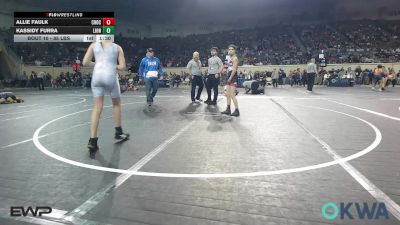 85 lbs Round Of 16 - Kassidy Furra, Lions Wrestling Academy vs Allie Faulk, Choctaw Ironman Youth Wrestling