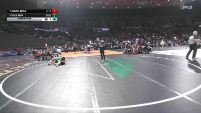 4A Boys 150 lbs Semifinal - Logan Riga, Estacada Boys vs Cole Roy, Pendleton Boys