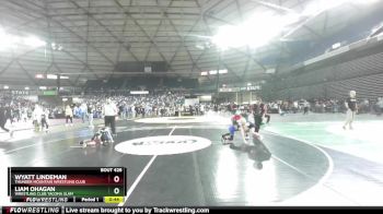 62 lbs Quarterfinal - Wyatt Lindeman, Thunder Mountain Wrestling Club vs Liam OHagan, Wrestling Club Tacoma Slam