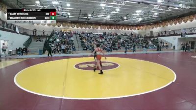 106 lbs Cons. Round 2 - Hayden Bohannon, Natrona County vs Liam Winters, Riverton