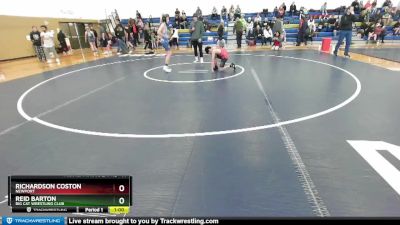 97 lbs Semifinal - Reid Barton, Big Cat Wrestling Club vs Richardson Coston, Newport