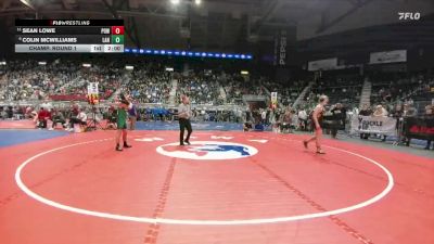 3A-126 lbs Champ. Round 1 - Sean Lowe, Powell vs Colin McWilliams, Lander Valley