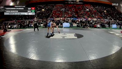 G 126 lbs Champ. Round 1 - Alexandra Sturges, Soda Springs vs Zion Rushton, McCall-Donnelly