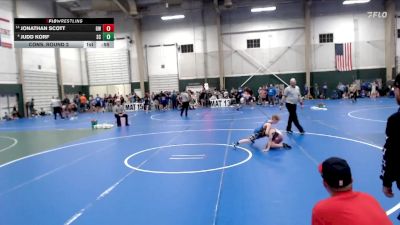 86 lbs Cons. Round 2 - Jonathan Scott, Gothenburg Wrestling vs Judd Korf, Sherman Challengers