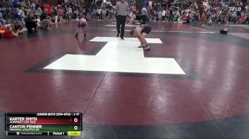 J-17 lbs Quarterfinal - Karter Smith, Alburnett Mat Pack vs Canton Penner, Immortal Athletics WC