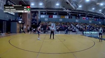 174 lbs Cons. Round 2 - Colby Teague, Mount Olive vs Riley Davis, Shorter