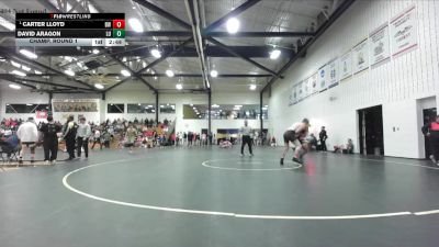 174 lbs Champ. Round 1 - Carter Lloyd, Baldwin Wallace vs David Aragon, Lakeland University