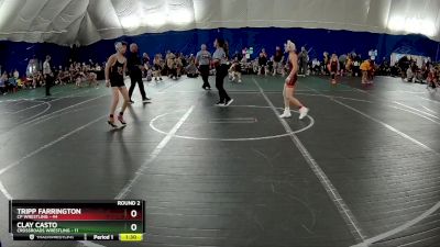 88 lbs Round 2 (6 Team) - Tripp Farrington, CP Wrestling vs Clay Casto, Crossroads Wrestling