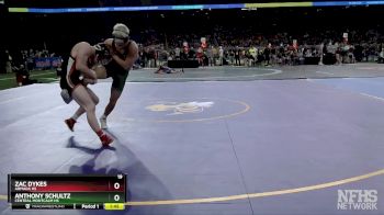 D3-175 lbs Quarterfinal - Zac Dykes, Armada HS vs Anthony Schultz, Central Montcalm HS