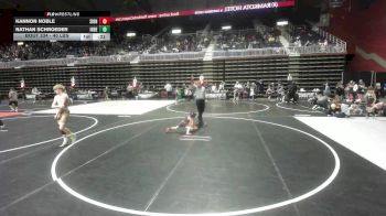 40 lbs 5th Place - Kannon Noble, Sidney WC vs Nathan Schroeder, Independent