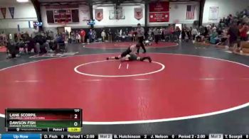 120 lbs Semifinal - Lane Scorpil, Columbus Community/WMU vs Dawson Fish, Dubuque Hempstead