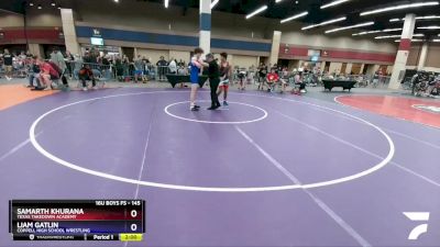 145 lbs Cons. Round 1 - Samarth Khurana, Texas Takedown Academy vs Liam Gatlin, Coppell High School Wrestling