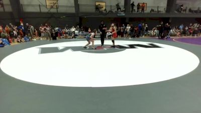 Girls Grades 3rd-5th FS - 123.2-128 Champ. Round 1 - Jocelyn Carter, Askeo International Mat Club vs Aleyna Byrd, Asylum Wrestling Club