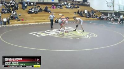 165 lbs Round 1 (6 Team) - Brendan Barnes, Minot State (N.D.) vs Caden Young, Southwest Minnesota State