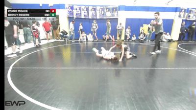 73 lbs Semifinal - Damen Macias, Berryhill Wrestling Club vs Johnny Rogers, Red Ryder Wrestling Club